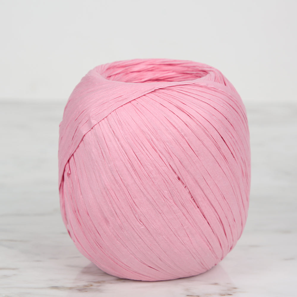 İplix Natural Raffia Pembe Kağıt İp - 23